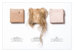 Natural Born Americans, 2008 | Tierhaut, Kunststoff, Haar, Garn, Acryl, Puder auf Holzrahmen | Sammlung SØR Rusche