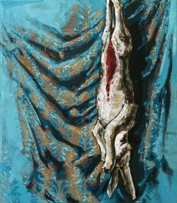 o.T. (Hase), 2006 | 80 x 70 cm | Öl, Eitempera auf Leinwand | Privatsammlung, Wuppertal