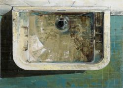 Waschung IV, 2009 | 50 x 70 cm | Öl, Eitempera auf Leinwand | Staatliche Kunstsammlung Dresden