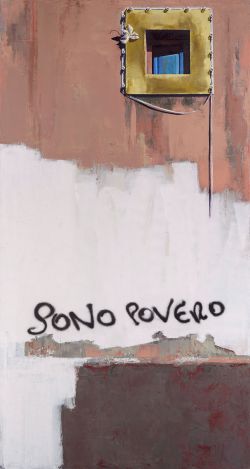 Sono Povero, 2020 I Öl auf Leinwand I 280 x 150 cm