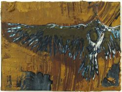 Gehängter Vogel, 2007 | 30 x 40 cm | Öl auf Leinwand | Privatsammlung, Bad Mergentheim