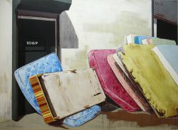 Lager – Metropolitan Ave. 1067, 2012 | 210 x 290 cm | Öl, Eitempera auf Leinwand | Privatsammlung, Prien a. Chiemsee