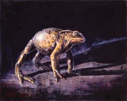 Die Drohung, 2015 | 40 x 50 cm | Öl auf Leinwand | Privatsammlung, Leipzig