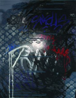 Amy | 2012 | 50 x 45 cm | Ölfarbe auf Digitalprint